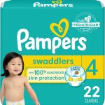 Pampers Swaddlers Newborn Diapers - Size 0, 140 Count, Ultra Soft Disposable Baby Diapers
